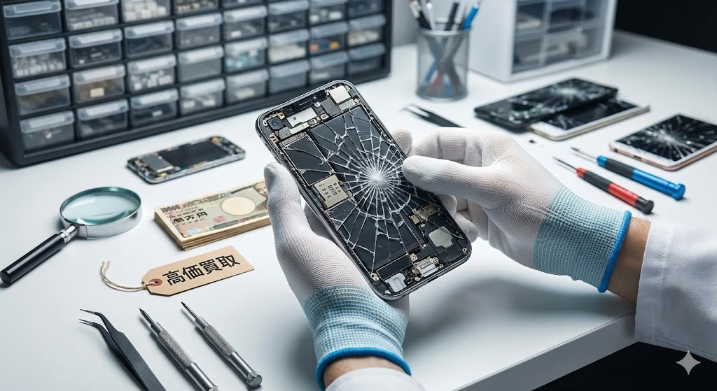 iPhoneのガラス割れそのままにしていると危険です！